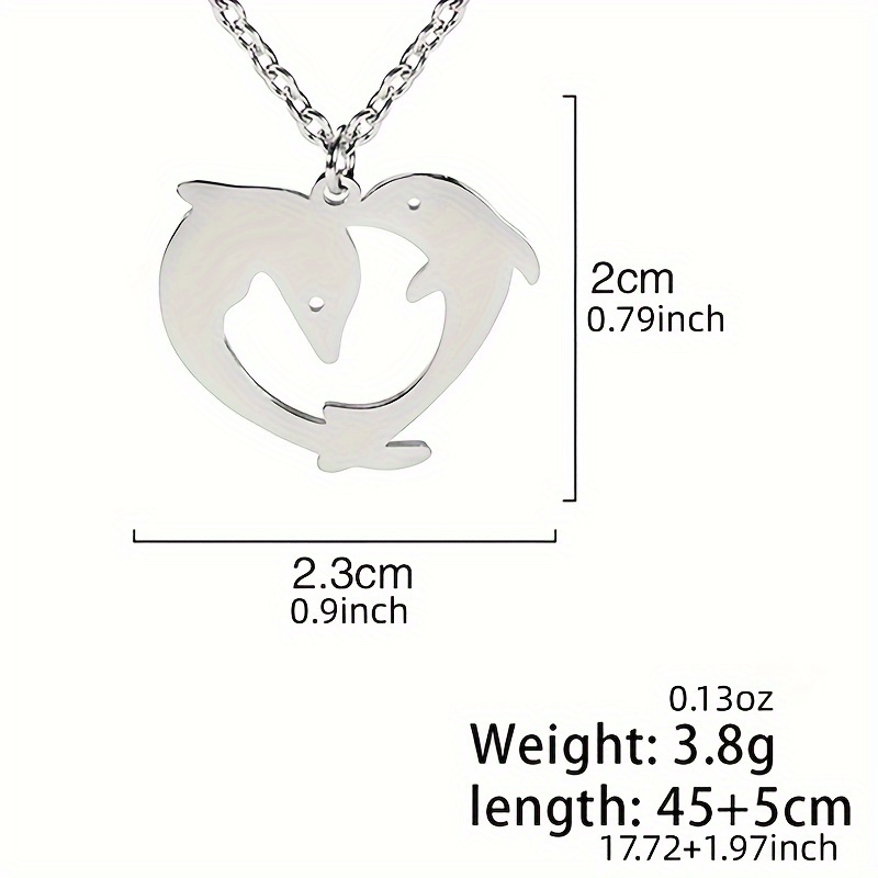 Stainless Steel Cute Cat & Paw Print Charm Necklace - Pet Lover Jewelry For School, Parties, Gifts