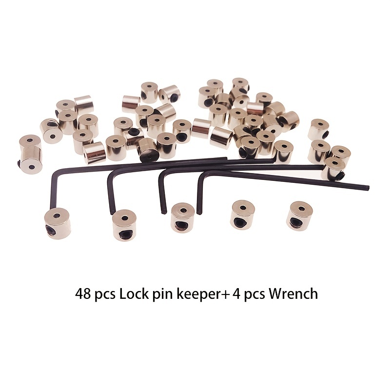 100Pcs/set LOW PROFILE Locking Pin Backs Keepers for all Pin Post
