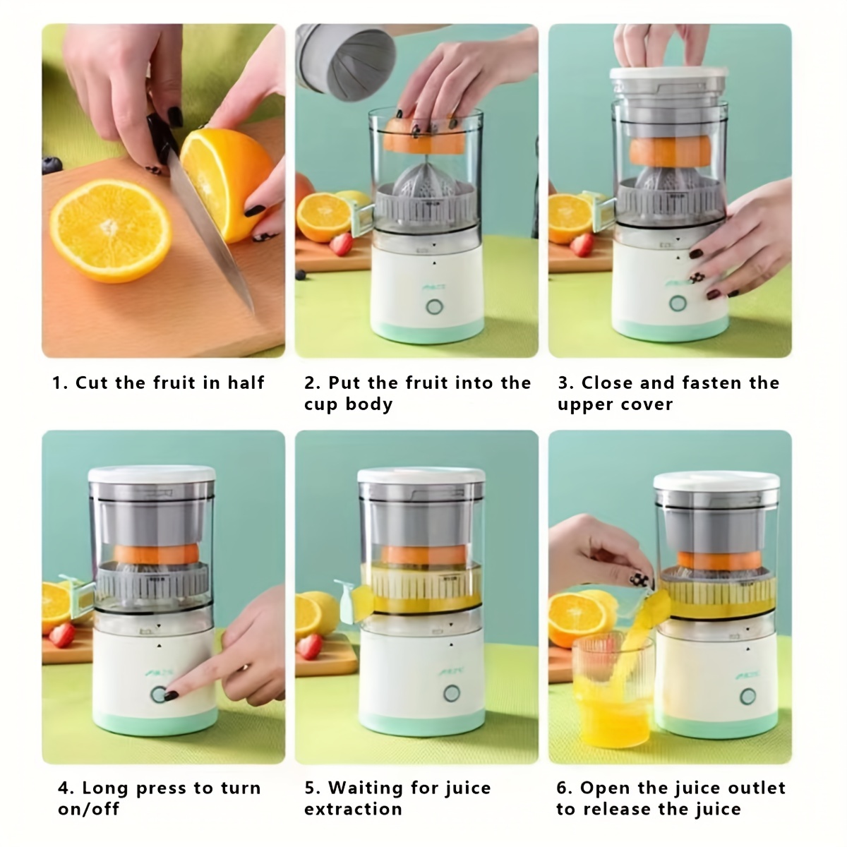 Portable Usb Cordless Fruit Juicer