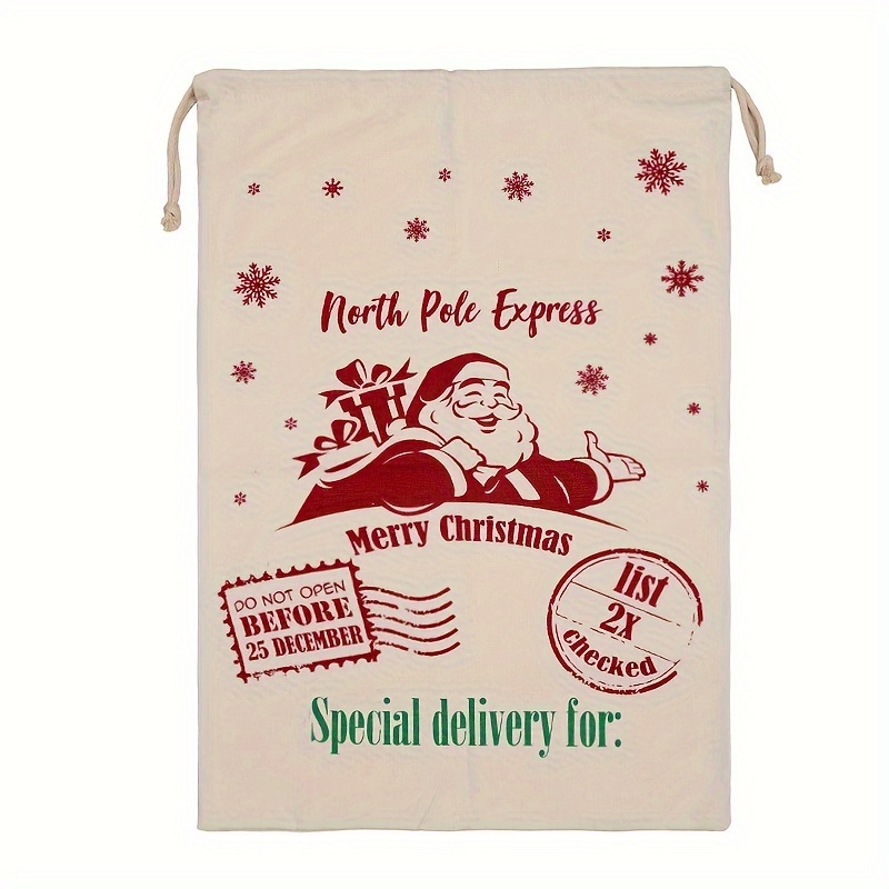 Christmas Non woven Drawstring Pocket Happy New Year Gift - Temu