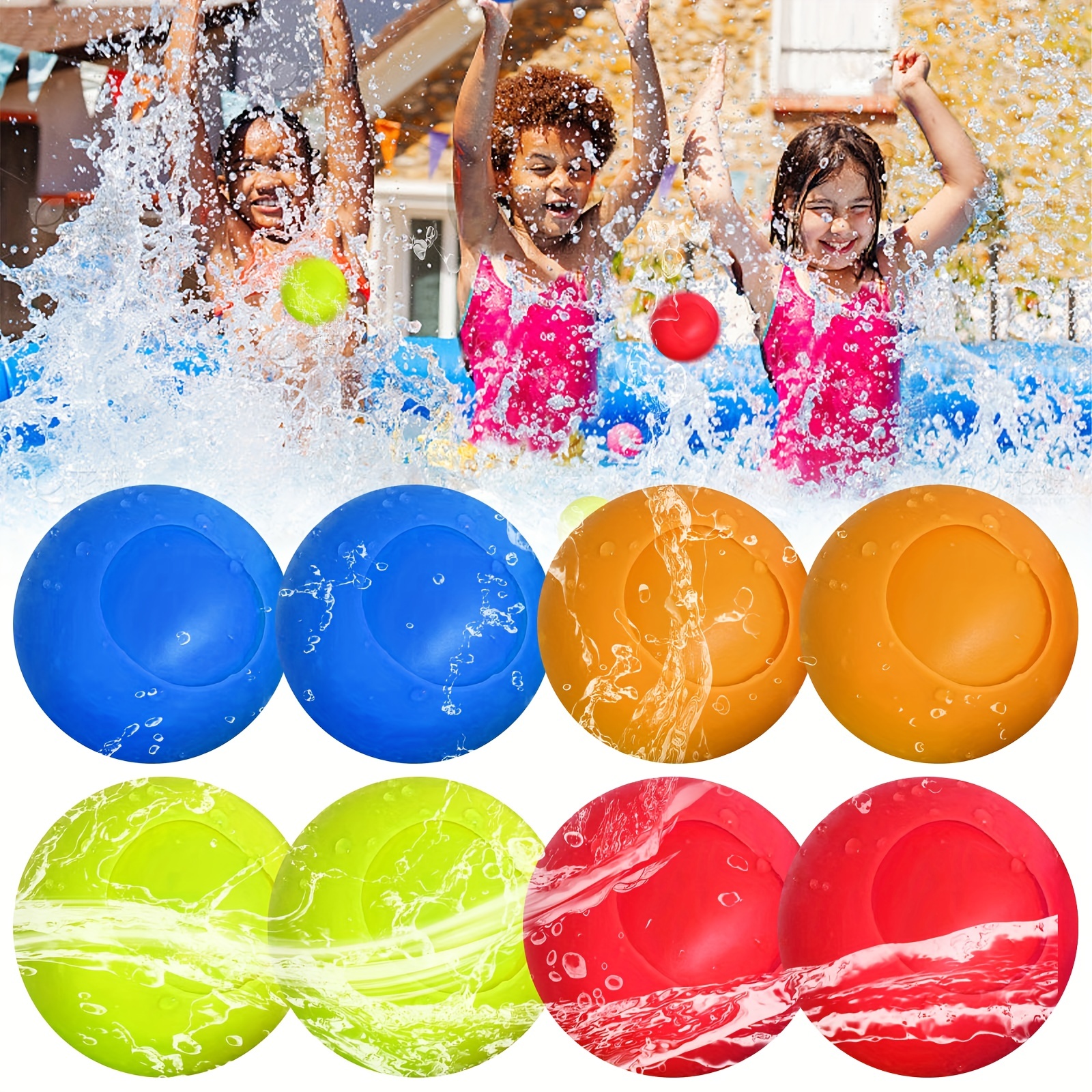 Réutilisable En Plein Air Splash D'eau Balles Enfants - Temu France
