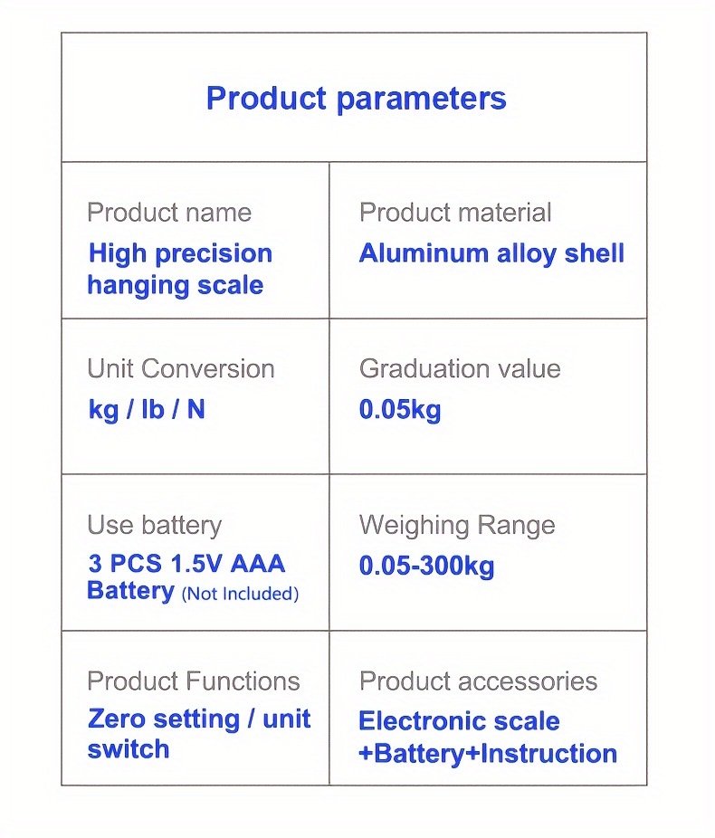 portable digital crane scale 300kg precision stainless steel hook lcd display industrial heavy duty hanging scale for weight measurement in kg lb n details 13