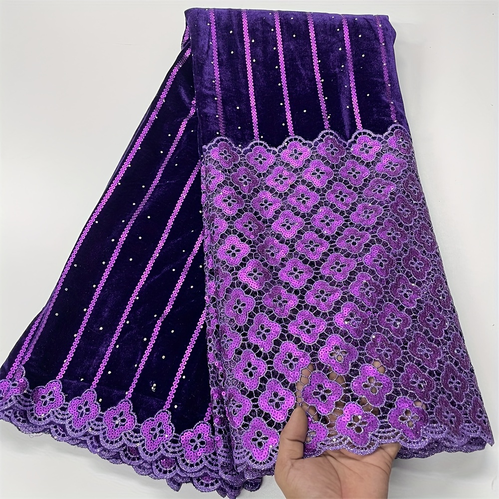 Bargin Deals On Beautful Wholesale Velvet Lace Fabric 