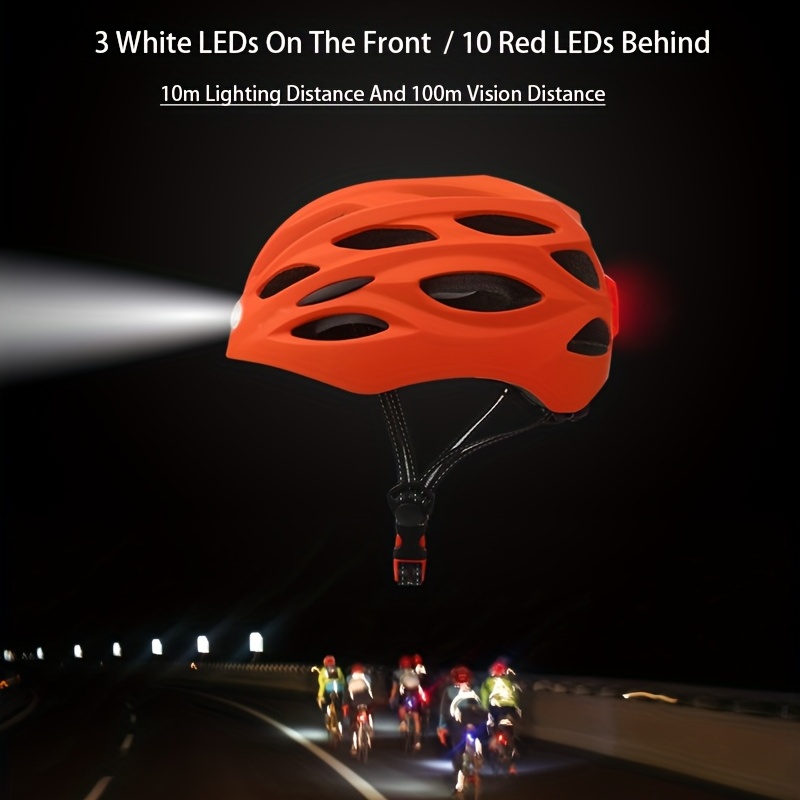 Casque de vélo avec lumière LED: Casques de vélo pour hommes et