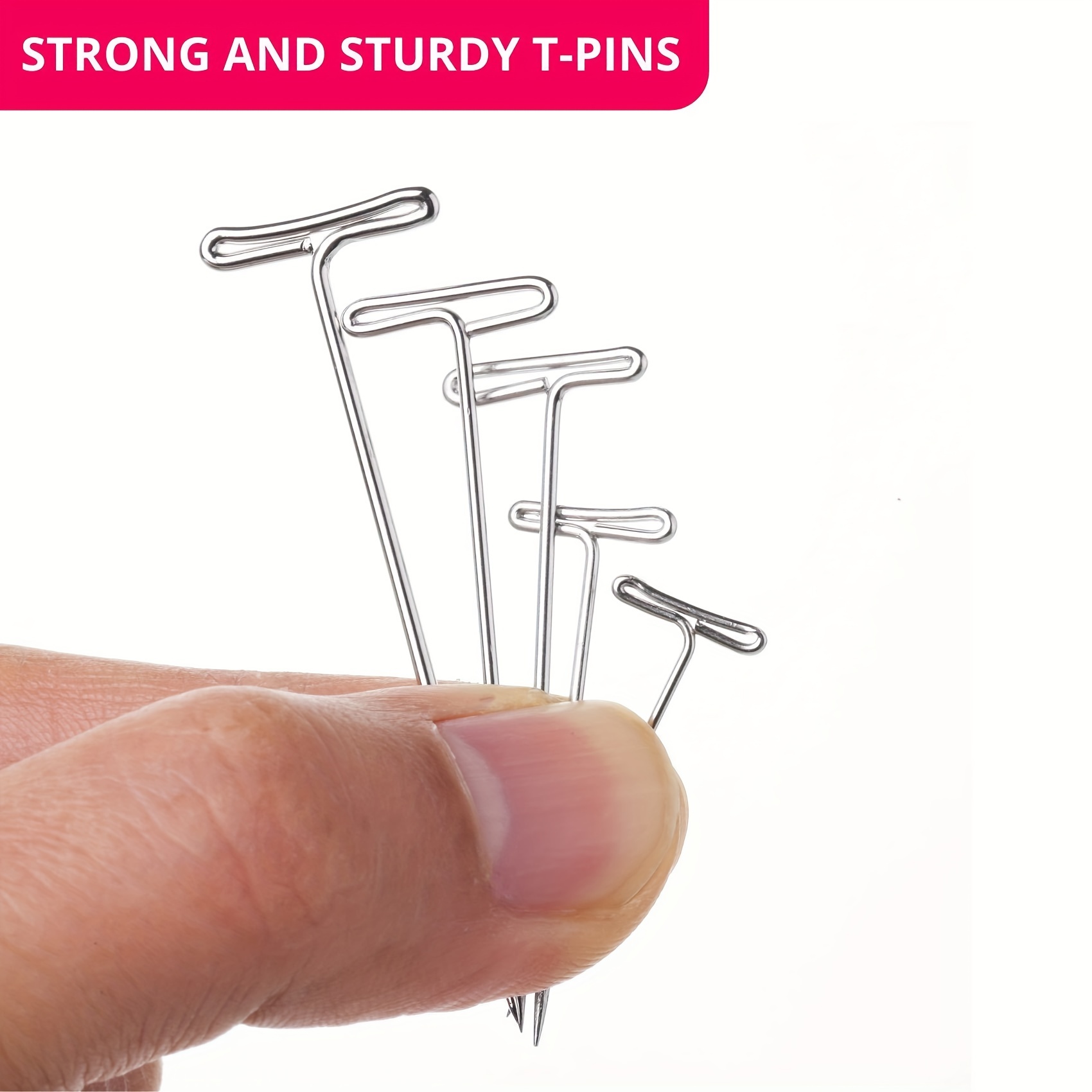 Assorted Sizes T pins T Pins For Blocking Knitting Wig Pins - Temu