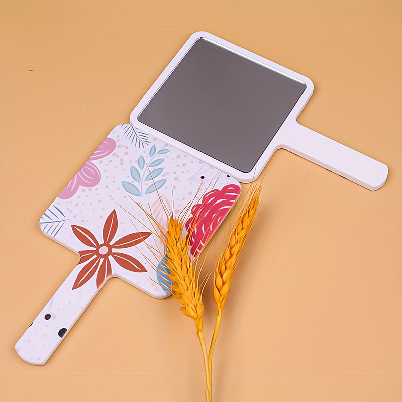 Hand Mirror With Cute Cartoon Handle Travel Portable - Temu