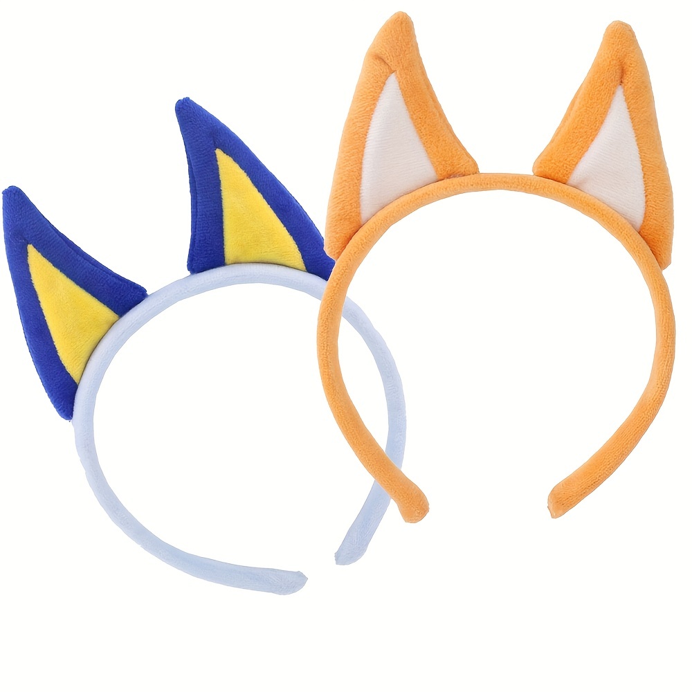 Dog Ears Headbands Cute Cartoon Hair Hoop Halloween Animal Temu