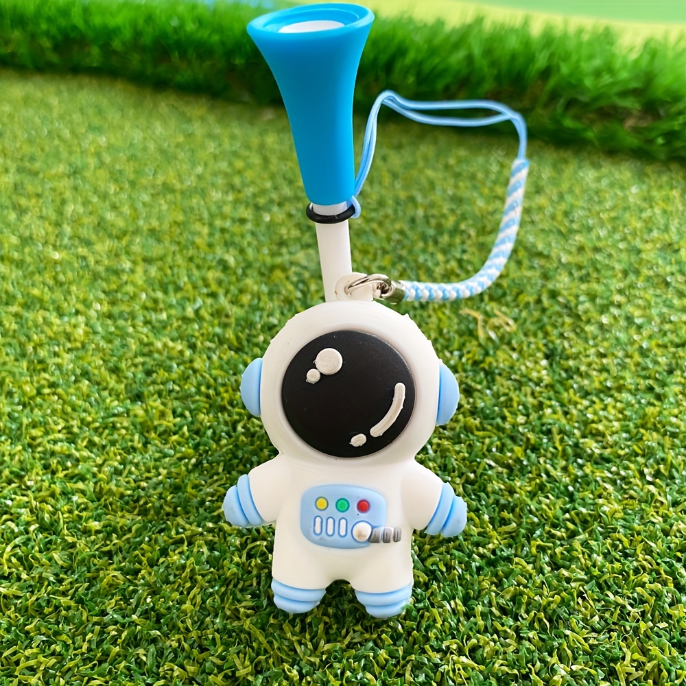 Image of 3-1/4-inch Golf Tees Cartoon Astronaut Design Handmade Rope To Prevent Loss Of Golf Tees