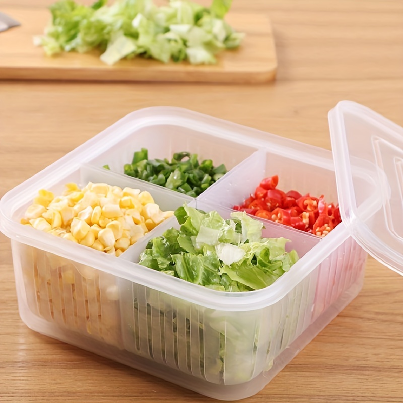 Food Drain Box Thickened Transparent Double layer Fresh - Temu