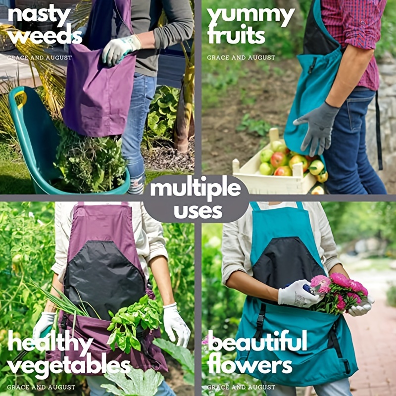 Fruit Picking Bag Adjustable Harvest Garden Apron for Outdoor Orchard  Apples