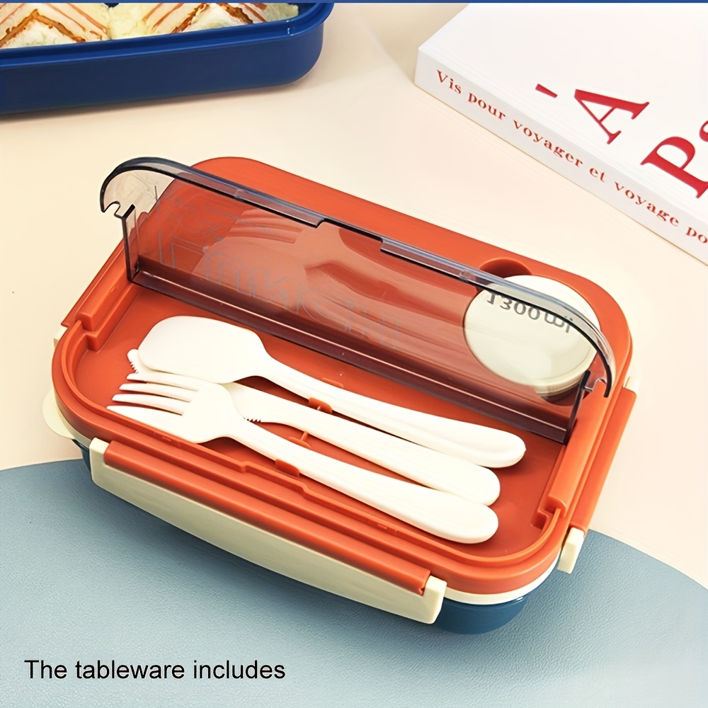 Microwavable Lunch Box Lunch Box With Cutlery And Sauce Box - Temu