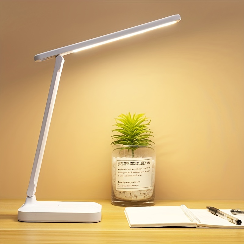 Lampe De Bureau Blanche Tech à Led Et Port Usb