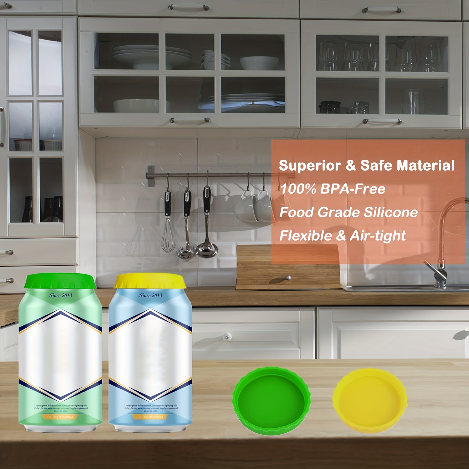 Zoylofg Silicone Soda Can Lids, Beer Can Lids Spill Resistant Food