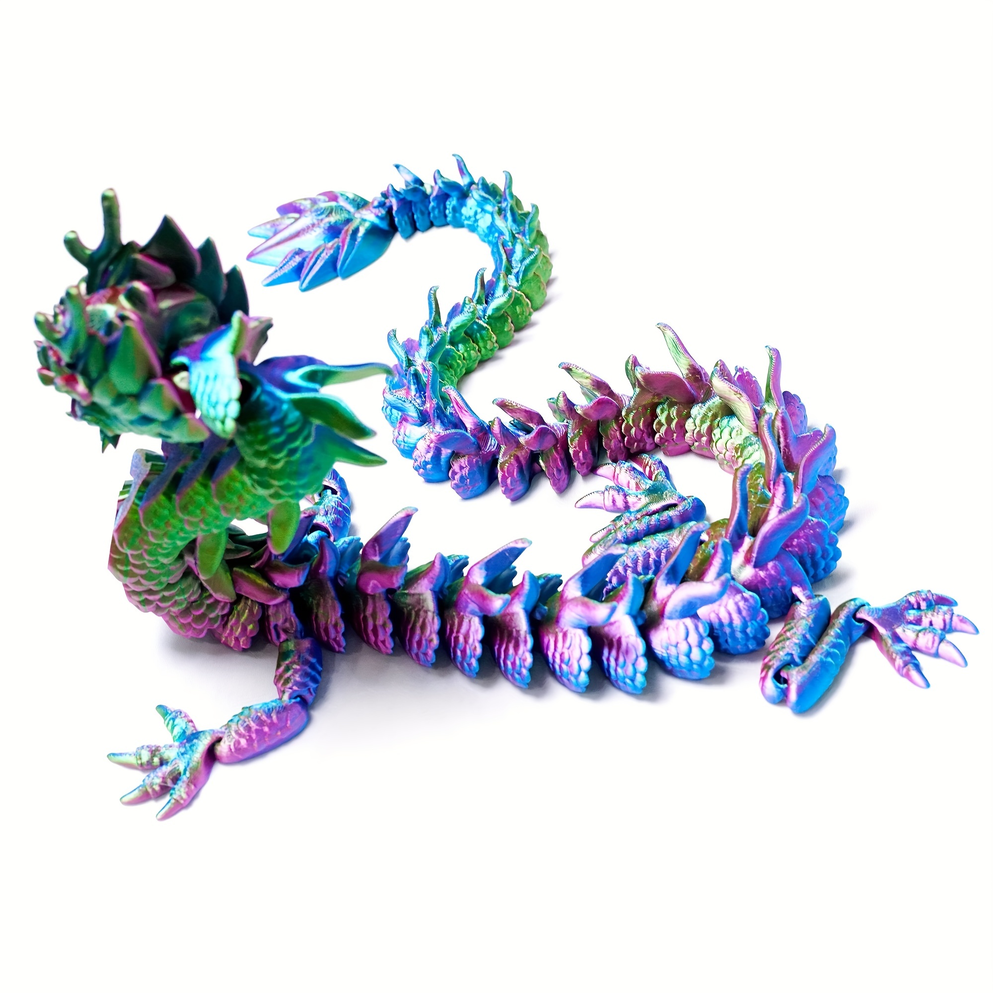 18.5 inch 3D Printed Articulated Dragon, Anti-Anxiety Dragon, 3D