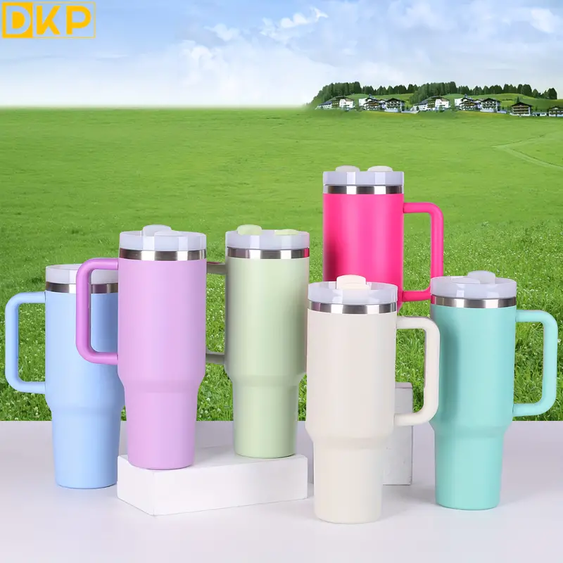 40oz Cup With Handle Vacuum Cup Large Capacity Adventure Quencher Tumbler  40 Oz Stainless Steel Thermo Insulated Tumbler Straw - AliExpress