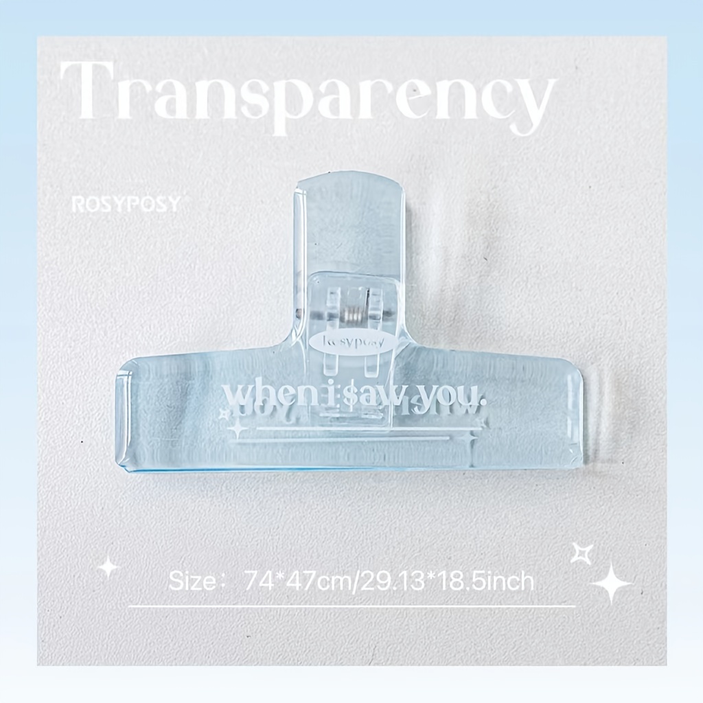 Transparent Airy Acrylic Journal Clip Good looking And Clear - Temu