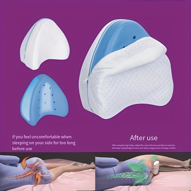 1pc memory foam leg pillow contour legacy leg pillow heart shaped slow rebound knee pillow leg pillow details 3