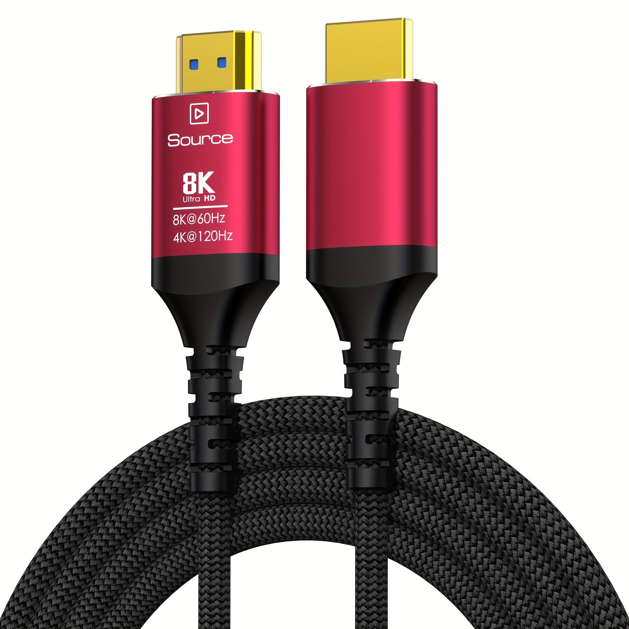 8K HDMI 2.1 Certified Cable, Ultra Flexible 48Gbps HDMI Cable with 8K@60Hz,  4K@120Hz 144Hz, HDR, G-SYNC, FreeSync, eARC, Dolby, HDCP 2.3 for PC, Xbox