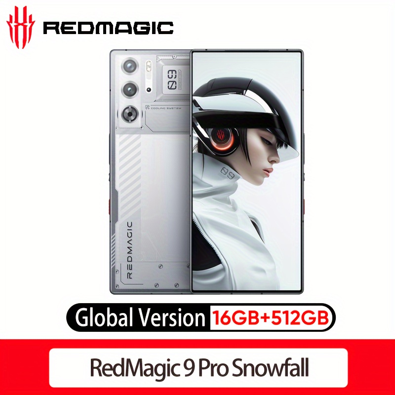 Nubia Red Magic 9 Pro 5G Mobile Phone Snapdragon 8 Gen 3，LPDDR5X+UFS 4.0,  6.8AMOLED 12G+256G 80W 520Hz Shoulder Triggers 6500mAh 120Hz 50MP（Black）