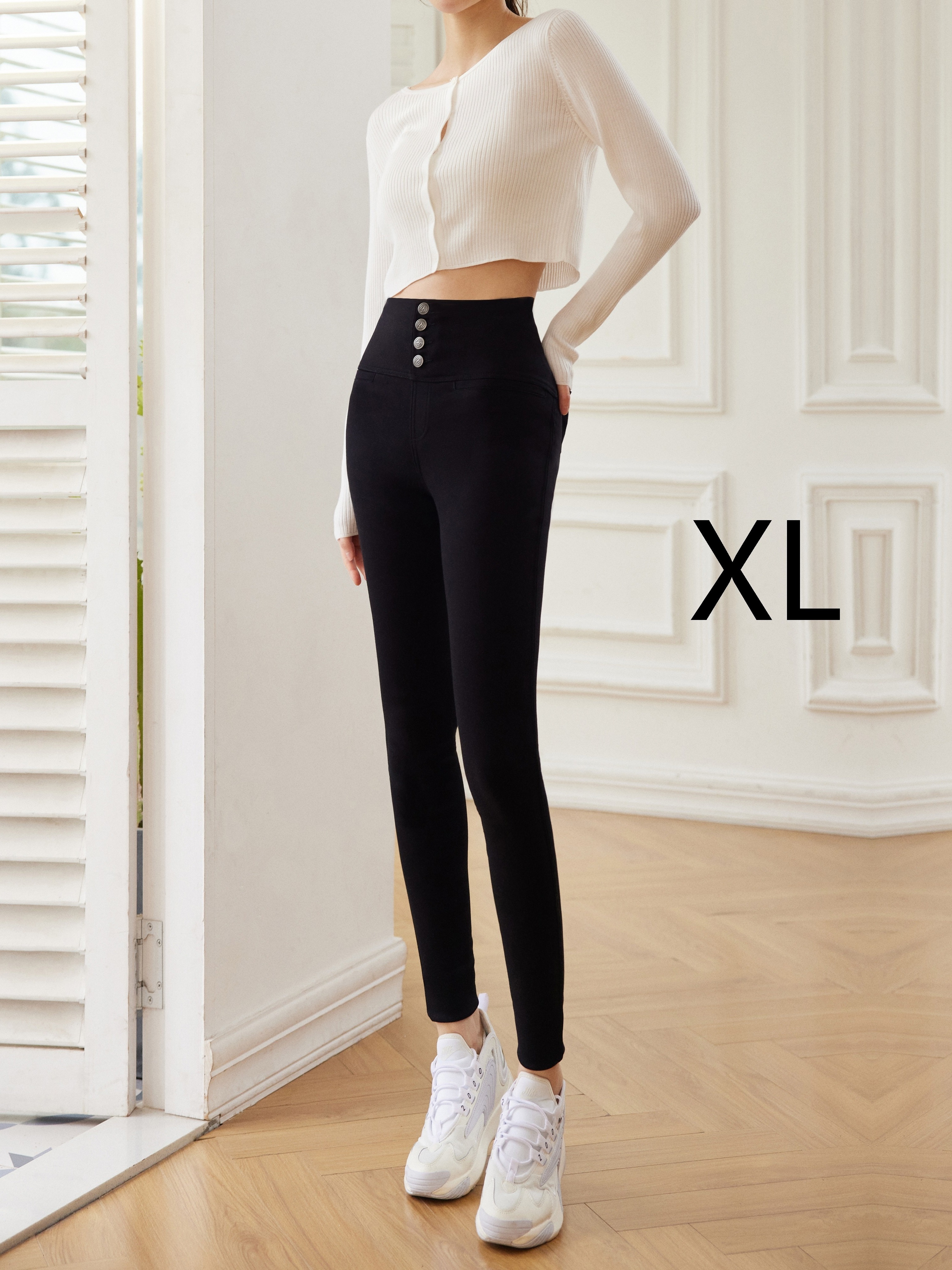 Autumn Winter Leggings Women's Solid Leggings for Women High Waist