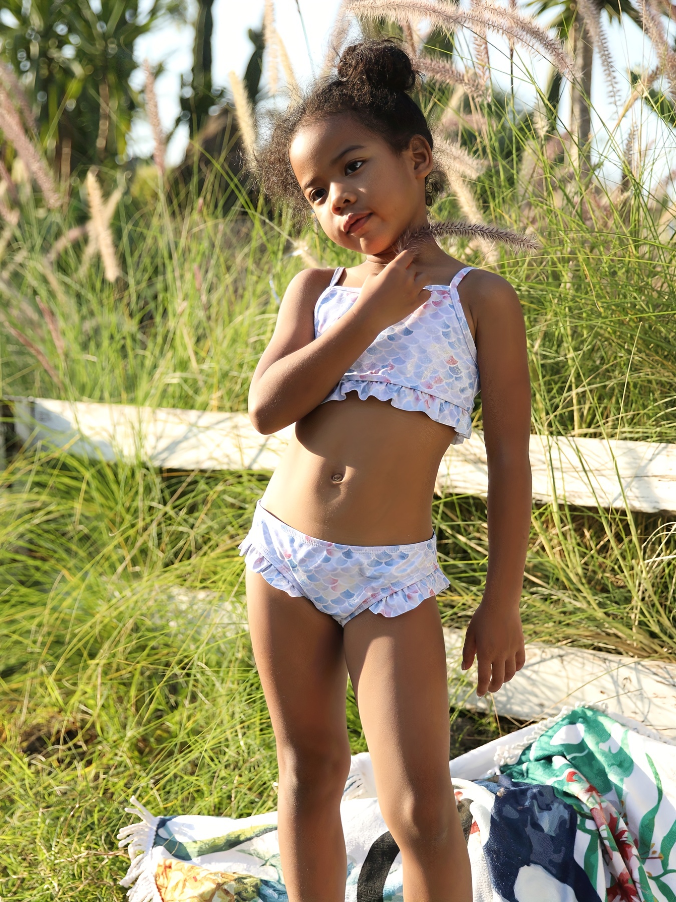  HowJoJo Toddler Girls Two Piece Tankini Swimsuit