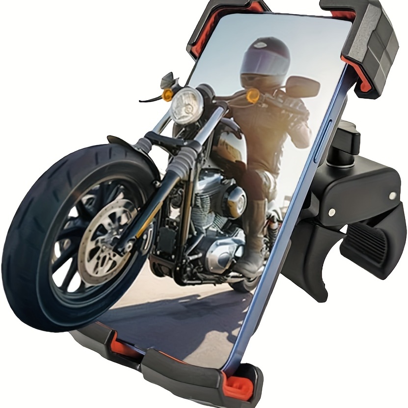 Soporte Movil Moto Impermeable 360°Rotación Anti Vibración Soporte Moto Al
