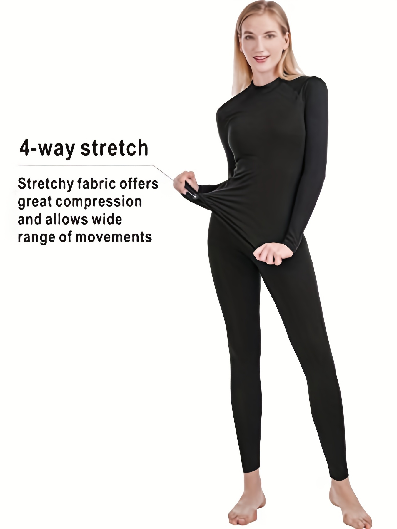 Thermal Underwear for Women, Winter Warm Base Layer Compression Set Fleece  Lined Long Johns
