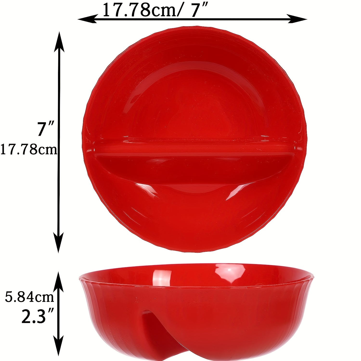Just Crunch Anti-Soggy Cereal Bowl - Bpa-Free Divided Bowls for
