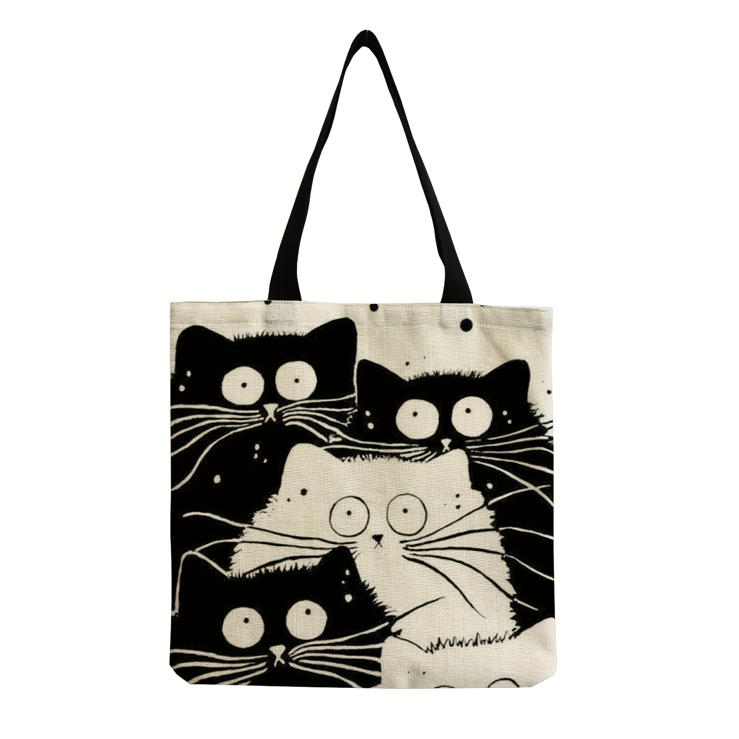 Cat Pattern Tote Bag - Travel and Work Essential