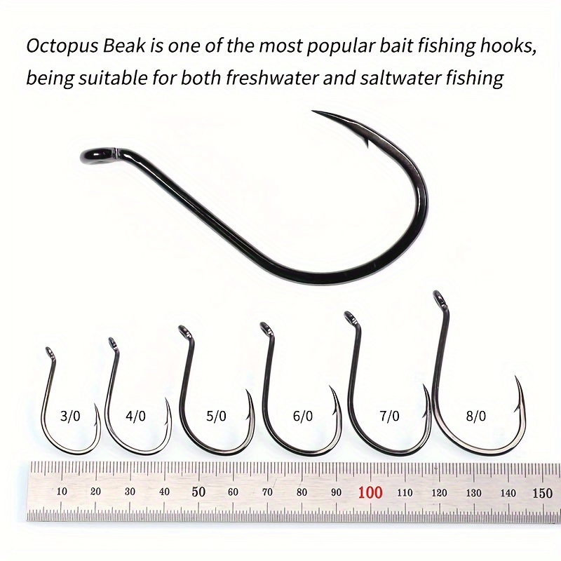 Fishhooks Positionhigh-carbon Steel Offset Fishing Hooks 3/0-8/0