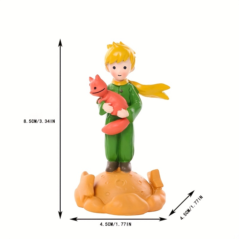 1pc little prince and fox for cake baking preserved flower props diy resin crafts small ornaments 2