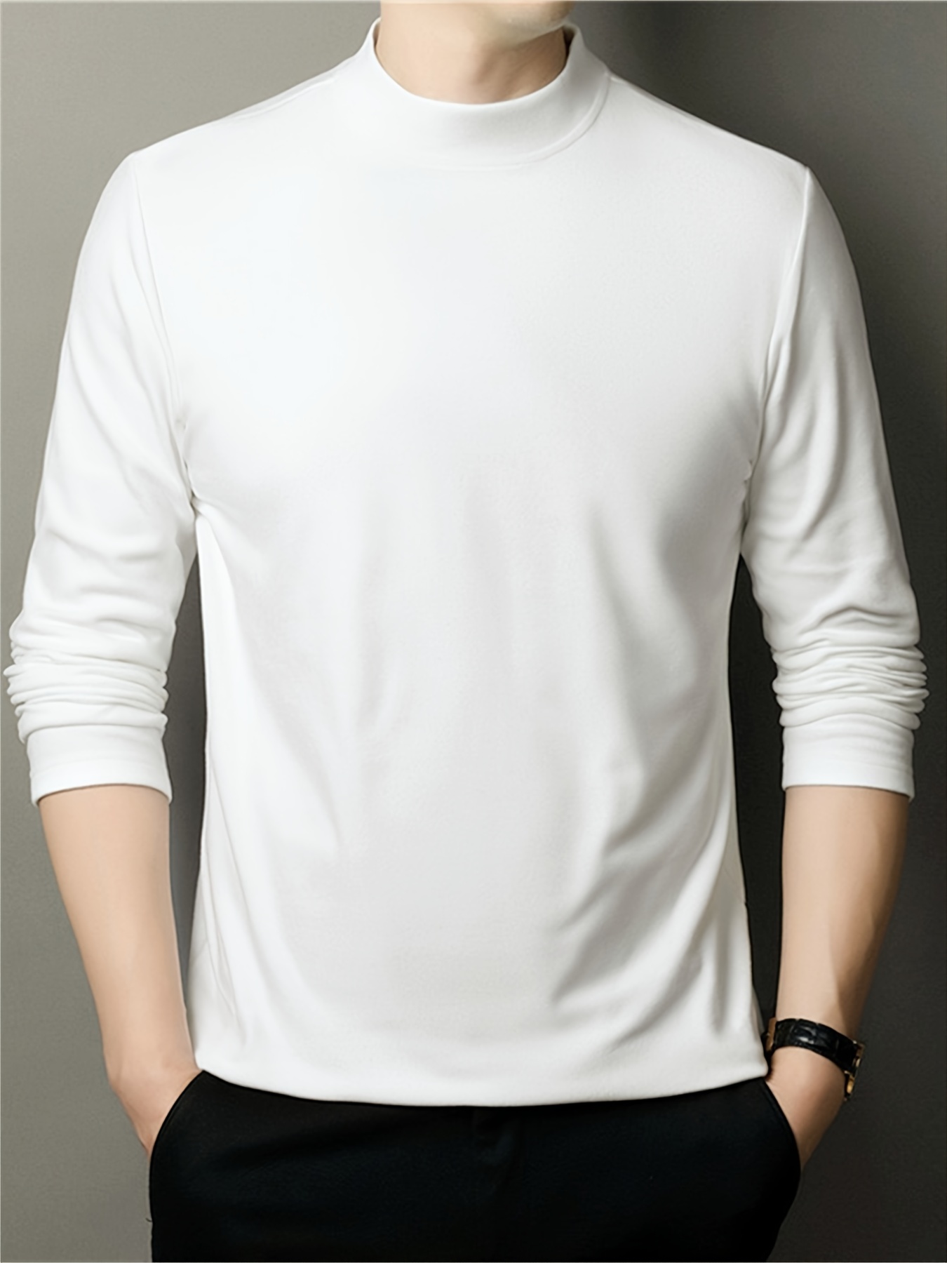 Men's Thermal Underwear Tops Base Layer Shirt - Temu