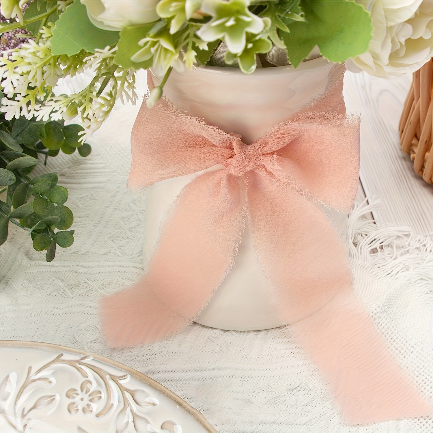 Frayed Edged Chiffon Ribbon UK