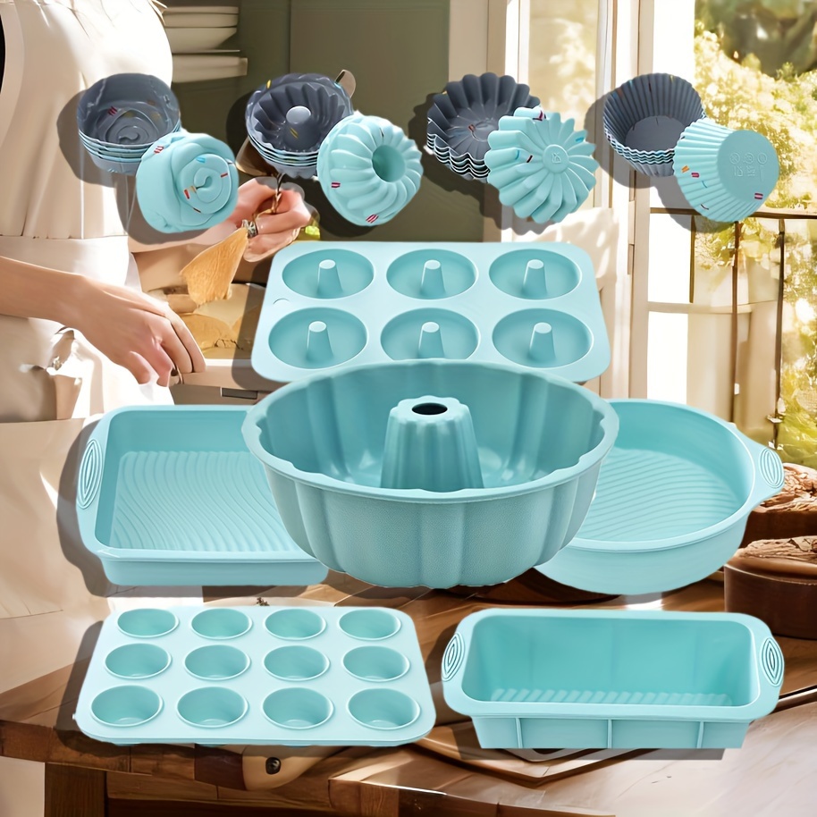 5/10/40/50 Pezzi Set Forno In Silicone Cucina Set Teglie In - Temu Italy