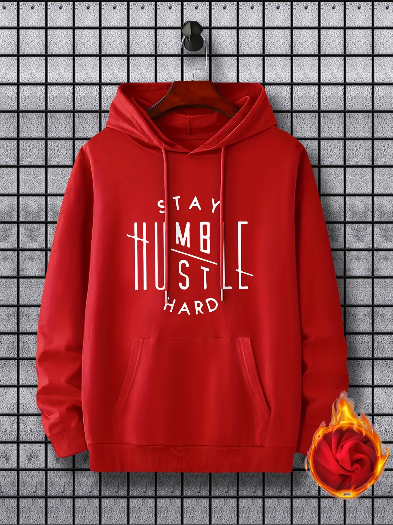 Stay Humble & Hustle Print Hoodie, Cool Hoodies For Men, Men's Casual  Graphic Design Pullover Hooded Sweatshirt With Kangaroo Pocket Streetwear  For Winter Fall, As Gifts - Temu New Zealand