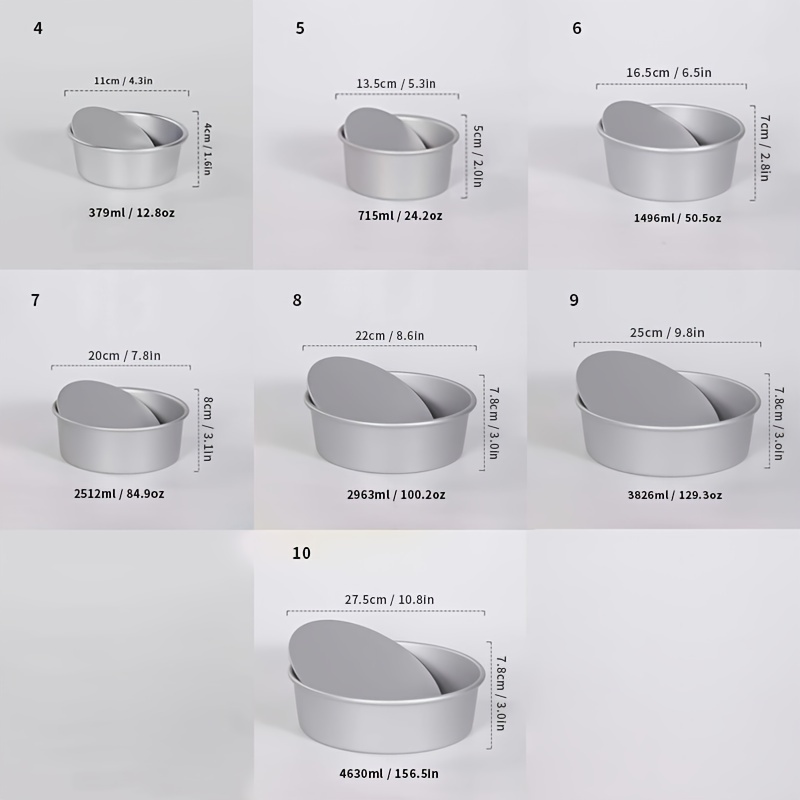 Moldes Para Pastel, Pan 14, 18 Y 22 Cms Con Antiadherente