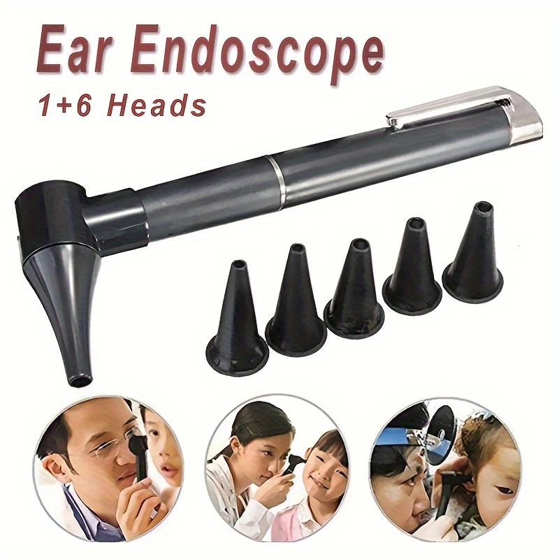 Juego de otoscopio de luz de oído de diagnóstico profesional para una fácil  eliminación de cera de oído y cuidado de la salud del oído