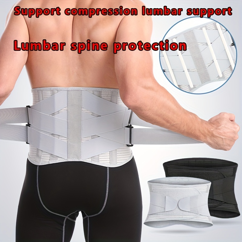 Lower Back Brace for Men and Women - Breathable Waist Lumbar Back