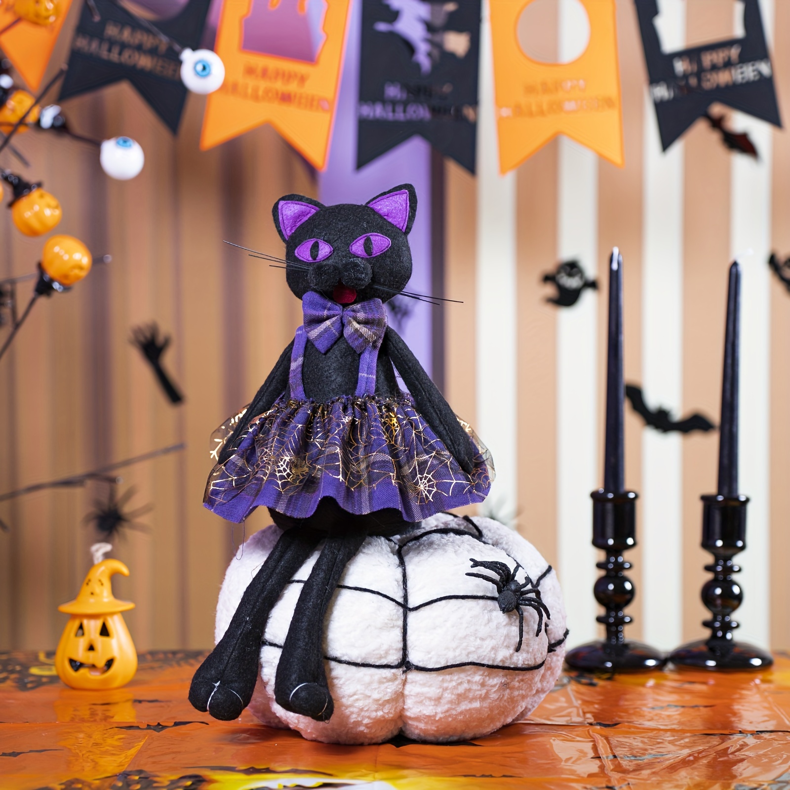 halloween cat plush