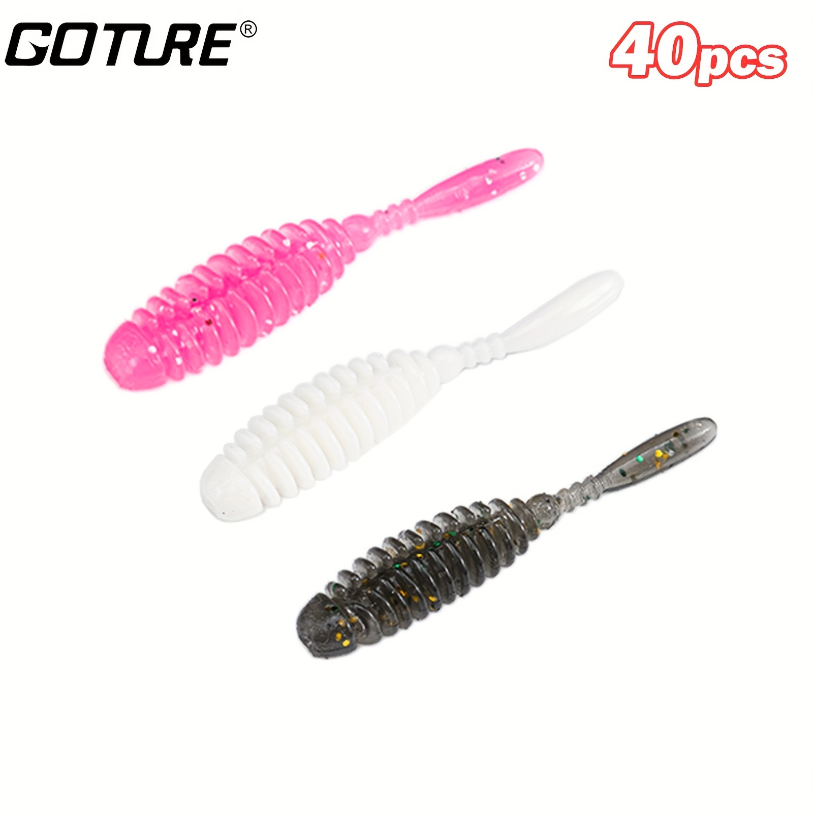 Soft Crappie Lures Kit Hammer Tail Tpe Soft Wormbait - Temu