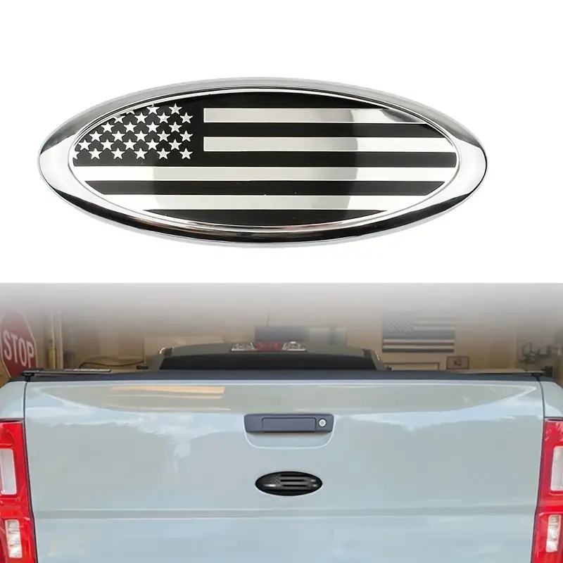 Autodekoration US-Flaggenemblem Auto-Frontgrill Heckklappenemblem Aufkleber  Geeignet Für Ford