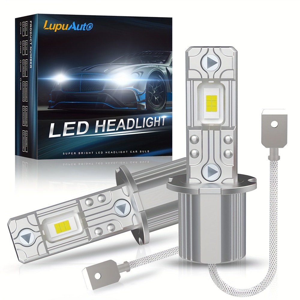 2Pcs H7 LED Headlight Conversion Kit Bulbs High Low Beam 100W 6000K Super  White Daytime Running Driving Fog Light Lamp