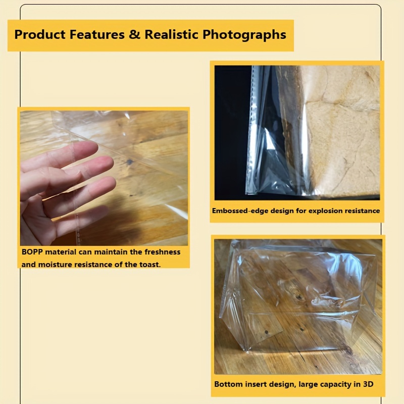 Bread Bags With Ties,, Extra Large, Plastic Bread Bags For