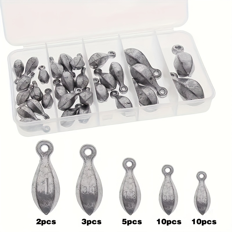 Catch More Fish With Our Fishing Weight Sinker Kit Includes Worm Fishing  Sinkers Accessories, Buy More, Save More