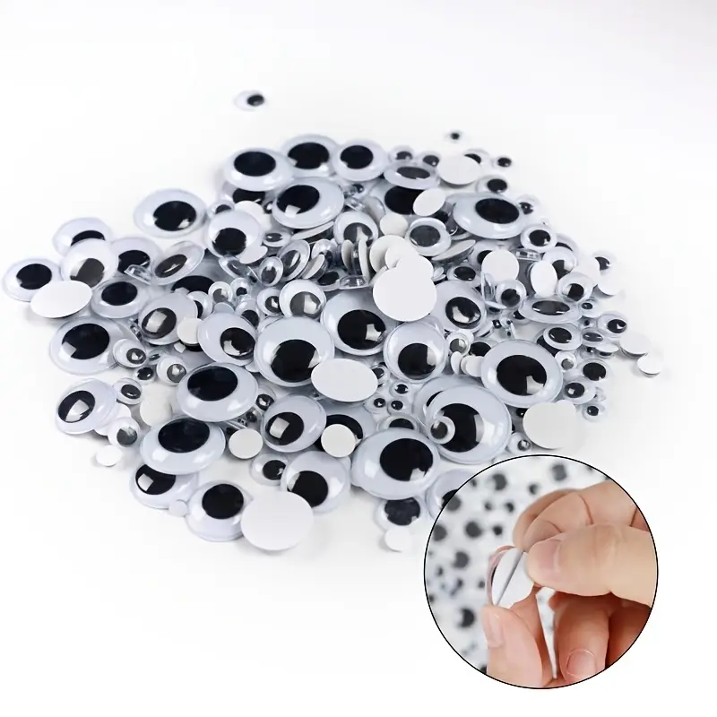 Color Movable Eyes With Adhesive Diy Eye Stickers Eye - Temu