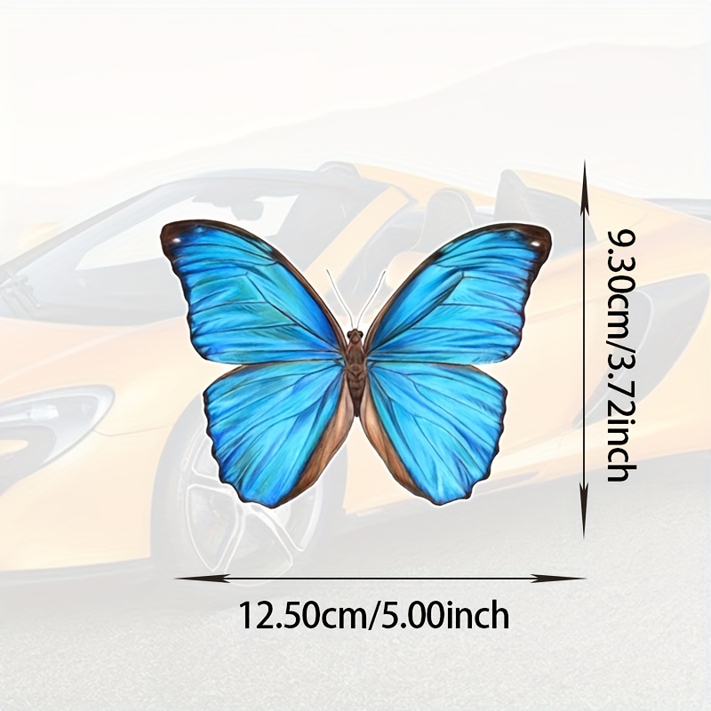 Monarch Butterfly, Blue Morpho Butterfly, Pretty Vinyl Sticker, For Car  Laptop Phone Helmet Hard Hat, Waterproof Decal