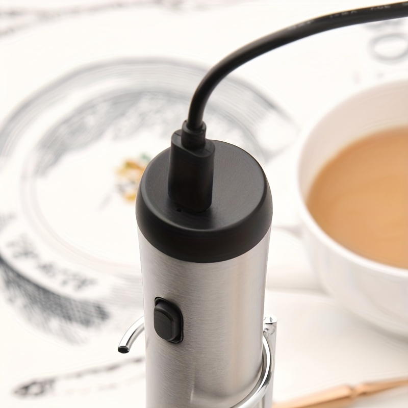 Electric Milk Frother Usb Charging Egg Beater Stainless - Temu