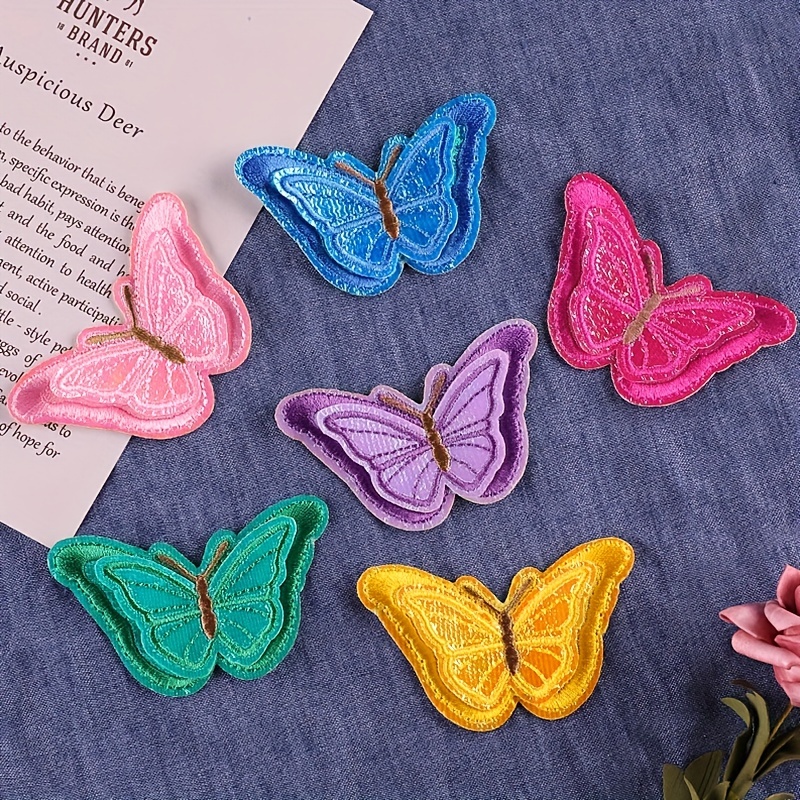 5PCS Butterfly Patches for Clothing Embroidered Patches on Clothes