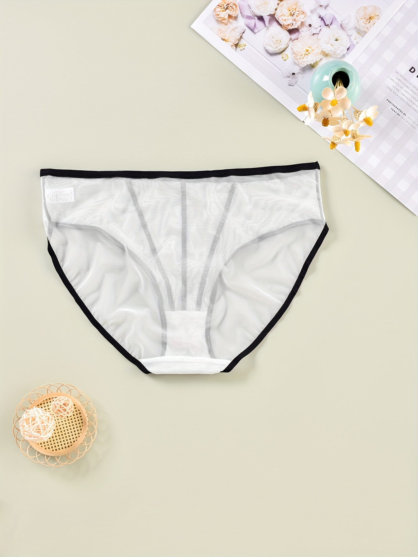 Plus Size Sexy Underwear Women's Plus Plain Stripe Semi - Temu