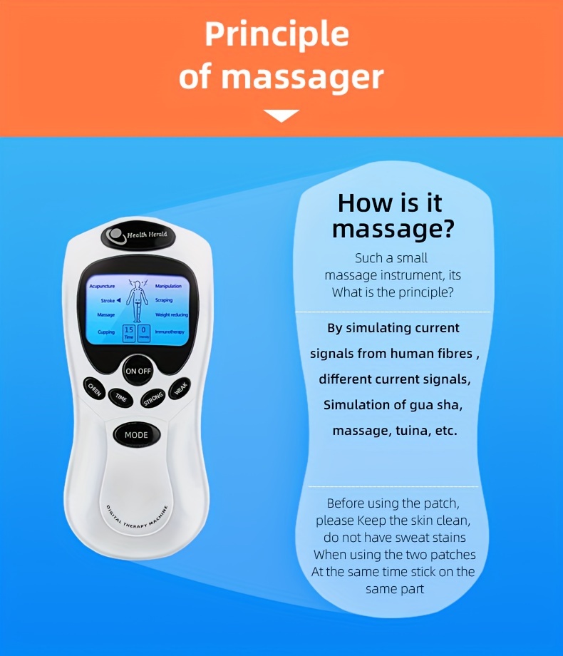 Ems Two Drag 8 Digital Therapy Massager Machine Muscle Relax - Temu